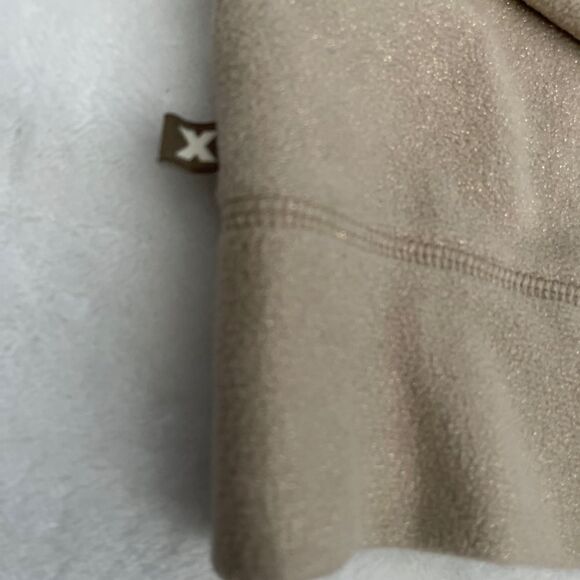 Express womens full zip beige/gold hoodie size medium - Picture 4 of 6